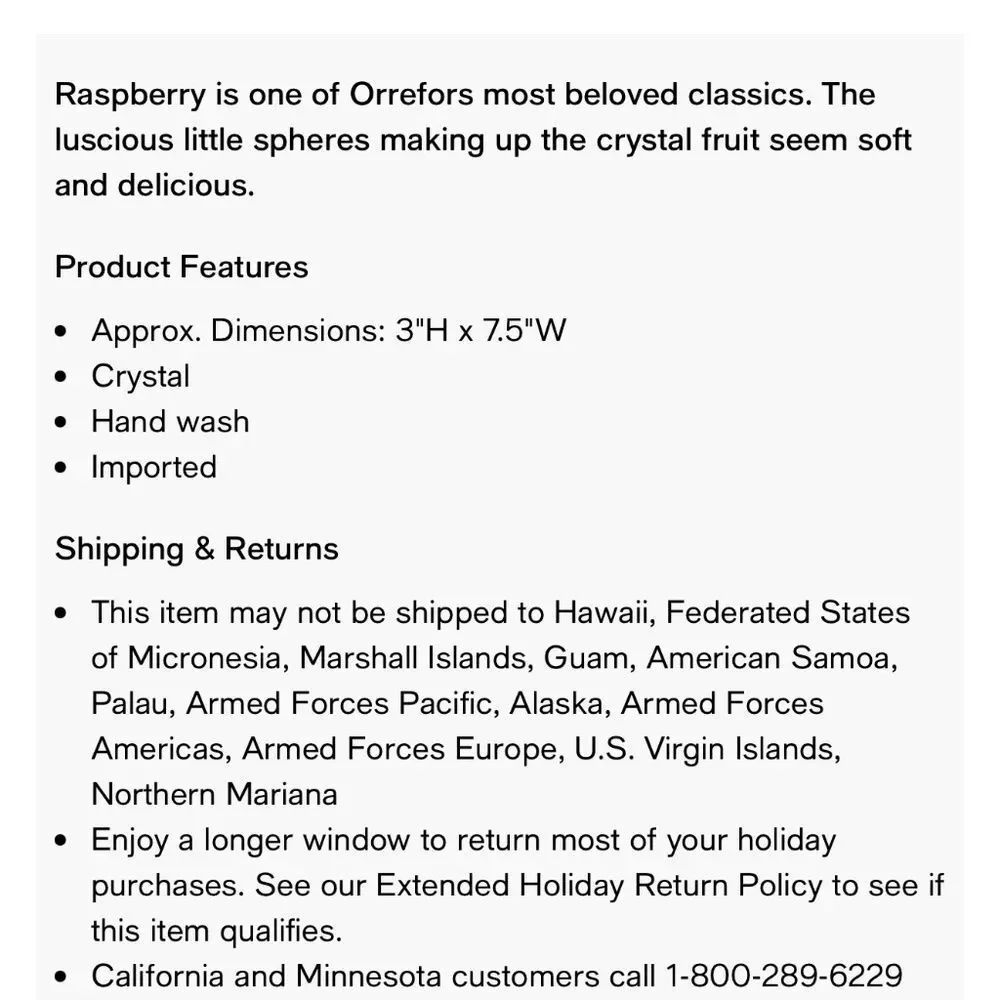 Orrefors Sweden Raspberry Small Bowl - Picture 9 of 9